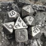 Dungeons and Dragons RPG Dice Gold Dice Set Multipurpose Resistant Sharp Edged for sale