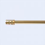 Rose Gold Color Metal Curtain Poles Set Aluminum 0.7mm Thickness for sale