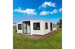 China Expandable Container House Steel Frame Structure With EPS / Rock Wool Sandwich Panel Wall supplier