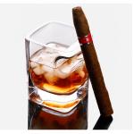 Cigar Crystal Wine Glasses Cup Double Old Fashioned Thick Bottom For Whiskey