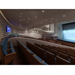 Fabric Auditorium Lecture Hall Seating Chairs Furniture With Tablet Foldable