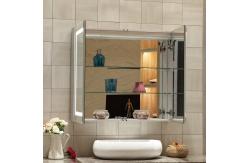 China Modern Wall Mounted Backlit Bathroom Mirror Cabinet With Touch Sensor supplier