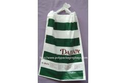China Customized White Plastic Drawstring Bags , Ribbon Drawstring Poly Bags supplier