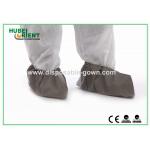Professional Medical Grey Disposable Waterproof Boot Covers PP Plus PE for sale
