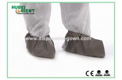 China Professional Medical Grey Disposable Waterproof Boot Covers PP Plus PE supplier