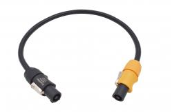 China Male 3 Pin Waterproof Power Connector Outdoor With Black Output supplier
