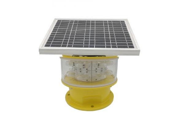 Medium Intensity Solar Powered Aviation Lights High Chimney Bulding Safety