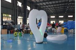 China 2.5M Diameter Inflatable Lighting Decoration Heart Belt LED Light supplier
