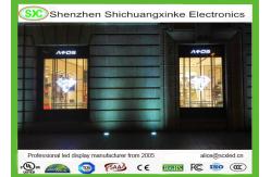 China P12 Flexible Curved led transparent display Screen with 90% transparency supplier