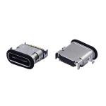 Mid Mount Hybrid 24 Pin Type C Receptacle Socket IP67 Waterproof for sale