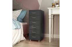 China Daily Storage 6 Drawers Mobile Metal File Cabinet With 4 Casters supplier
