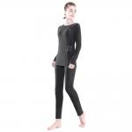 Fleece Lined Electric Heated Underwear Set Women Wireless Remote Control Temperature