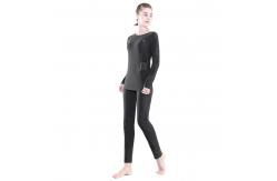 China Fleece Lined Electric Heated Underwear Set Women Wireless Remote Control Temperature supplier