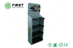 China Custom Printed Light Weight Pos Cardboard Display Stands For Advertising supplier