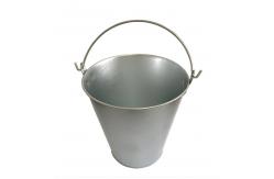 China 0.23mm Round Tin Bucket 5L Small Tin Bucket With Handle supplier