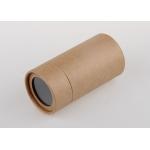 SGS Cylinder Paper Composite Cans Packaging With Plastic Window In The Cover