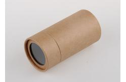China SGS Cylinder Paper Composite Cans Packaging With Plastic Window In The Cover supplier