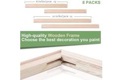 China Customizable Logo Canvas Prints Wood Frame Canvas Stretching Bars For Oil Paintings supplier