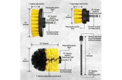 China 4 Pack Drill Brush Attachments Set , Multi Purpose Power Scrubber Cleaning Brush supplier