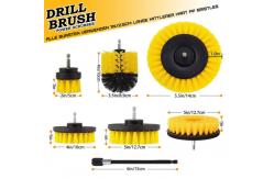 China 8pcs Yellow Drill Scrubber Brush for cordless screwdriver M10 supplier