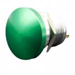 16mm metal mushroom head start self-reset button switch often open green screw foot current 5A for sale