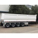Galvanised Crane Dump Semi Trailer Truck SHACMAN CIMC Tipper for sale