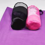 Square Quick Dry Sports Microfiber Gym Towels With Mesh Bag for sale