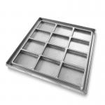 RK Bakeware China Foodservice NSF Glaze Nonstick Rectangular Square Aluminum Pizza Baking Pan for sale