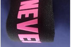 China Custom Yoga Gym Jacquard Elastic Band Silicon Screen Print For Underwear supplier