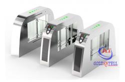 China Standard Silver Swing Barrier Gate Ticketing System 600mm Arm Length supplier