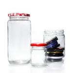 Factory Wholesale 8Oz 16Oz 24Oz Glass Canning Jars With Lid for sale