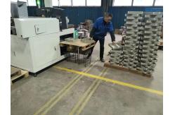 China 100 - 200pcs/min PLC Control Box Corner Pasting Machine supplier