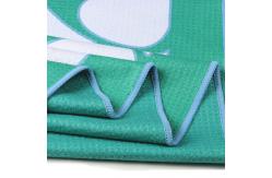 China Private Label Custom Print Lightweight Sand Proof Microfiber Waffle Beach Towel supplier