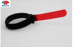 China Nylon Red Loop Strap Fastener / Wire Hook And Loop Straps Waterproof supplier