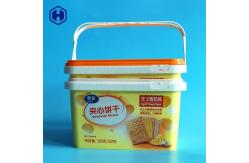 China Water Proof IML Tubs Recycle Labeling Biscuit Plastic Container supplier