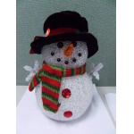 Holiday Decoration LED Christmas Snowman , Light Up Snowman Indoor 3xAAA Battery for sale