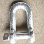 High Tensile Connector Shackle / Galvanized Steel Shackles For Connect Steel Wire for sale