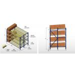 Carton Flow System Warehouse Gravity Pallet Racking Heavy Duty