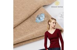 China Breathable Solid Knit Fabric 100% Combed Cotton Yarn Fabric 185cm Width supplier