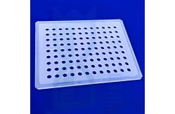 China Opaque Wafer Fused Quartz Plate With Hole High Density 100mm supplier