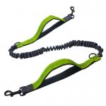 Pet Sports Running Reflective Material Leash Dog Double Handle Leash for sale