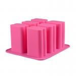 Custom Silicone Rubber Soap Mold 6 Cavity Rectangular Silicone