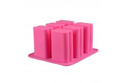 China Custom Silicone Rubber Soap Mold 6 Cavity Rectangular Silicone supplier