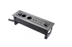 China Universal Versatile Conference Table Socket / Electric Flip Desktop Socket supplier