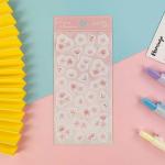 Pearl Paper Self Adhesive Stickers Die Cut Irregular DIY Self Adhesive Labels for sale