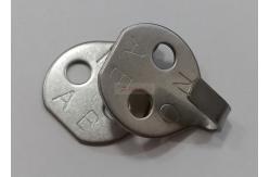 China Stainless Steel 7/8 Diameter Lacing Hook Washers With Two Holes supplier