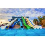 OEM Aqua Park Water Children Games Sports Rides Amusement Spiral Pool Slides for sale