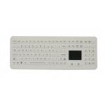 IP68 Desktop Waterproof Rubber Medical Grade Keyboards with Touchpad with USB for sale