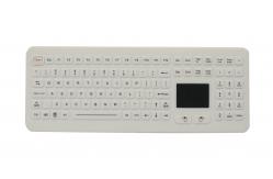 China IP68 Desktop Waterproof Rubber Medical Grade Keyboards with Touchpad with USB supplier