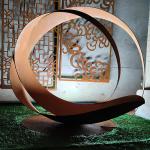 Rustic Art Design Corten Metal H 1500mm Sculpture Yard Art